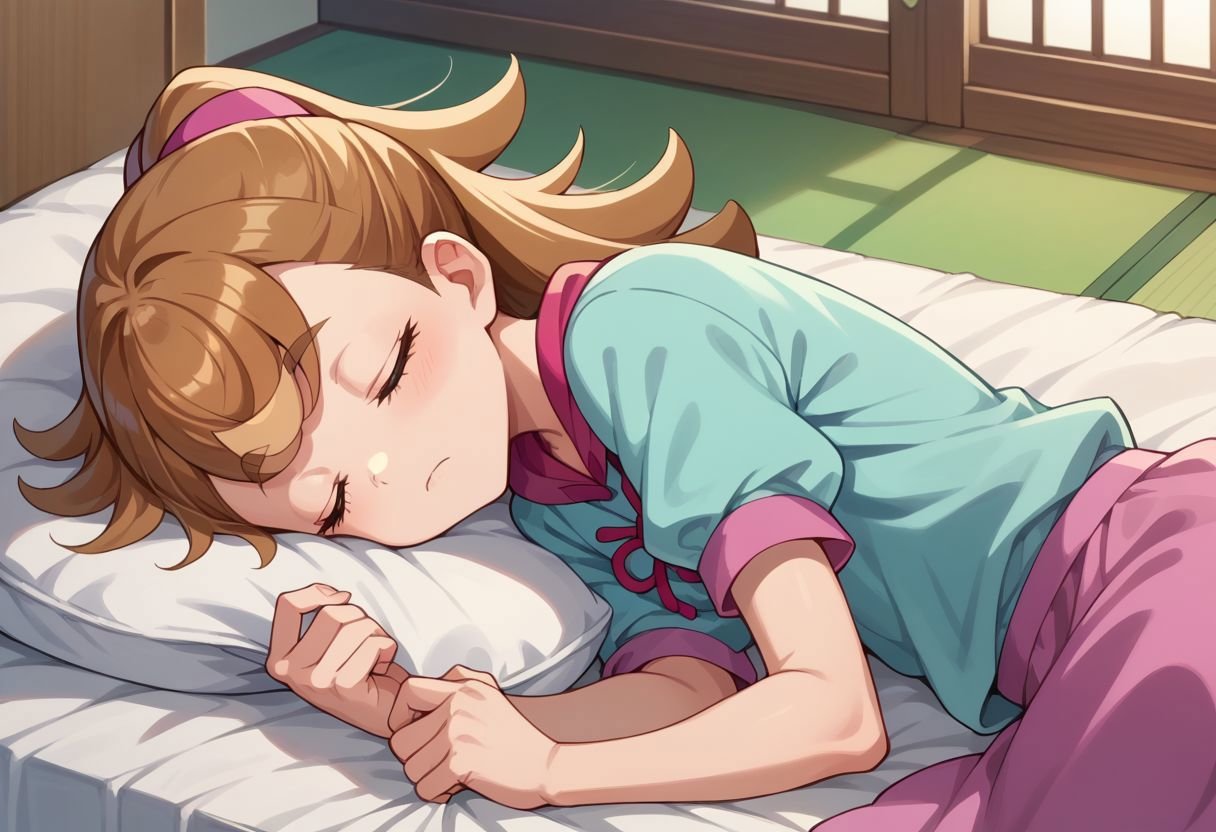 score_9_up, score_8_up, score_7_up, anime screenshot, inukaikomugi, sleeping