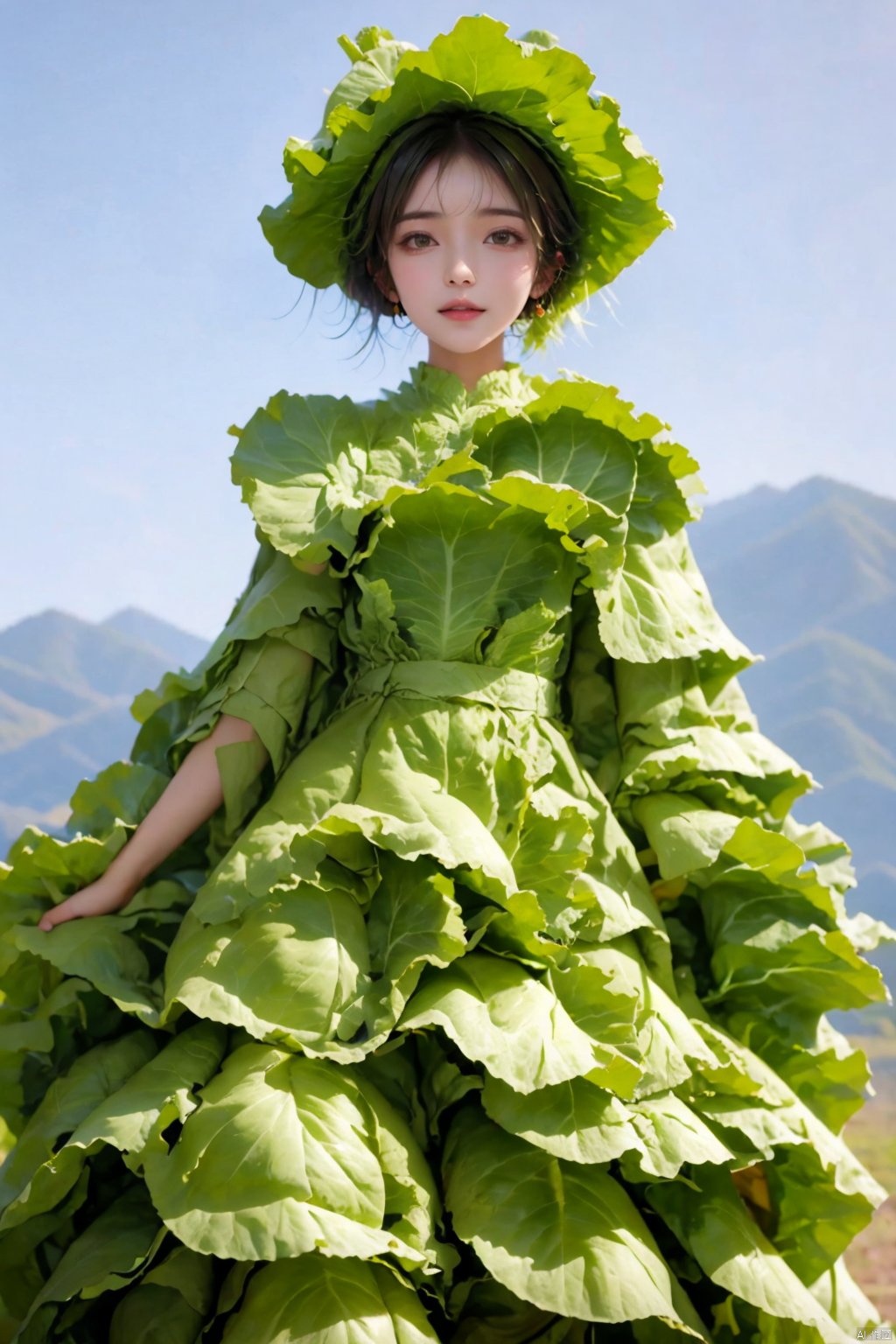 1girl,cabbage_dress