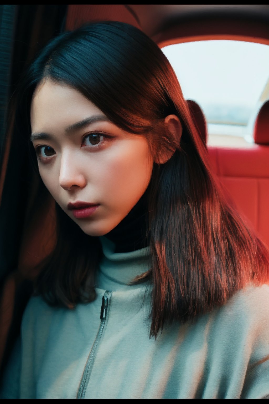 A stunning intricate full color portrait of (sks woman:1), wearing a black turtleneck, epic character composition, by ilya kuvshinov, alessio albi, nina masic, sharp focus, natural lighting, subsurface scattering, f2, 35mm, film grain,mumu