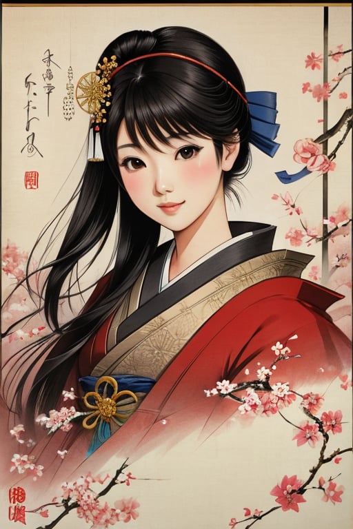 Japanese art, 1girl