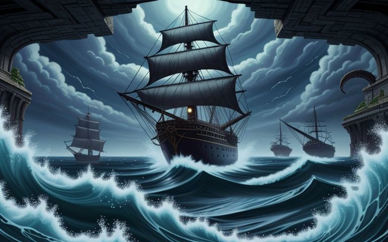 extremely detailed, incredibly absurdres, dramatic, dynamic shot, XD-Scene, a Kraken attacking a ship on the high seas, 