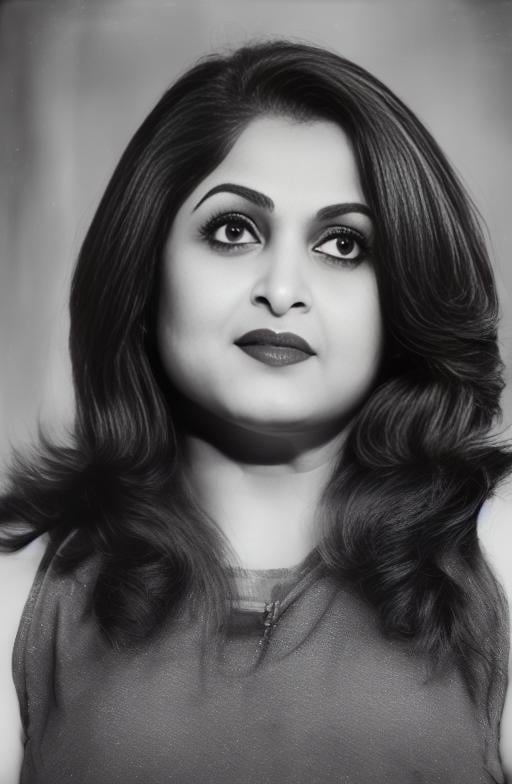 RamyaKrishnan,<lora:RamyaKrishnanSD1.5:1>(20:1. 3) year old (woman:1. 1) with (auburn:1. 2) hair in a (half-up, half-down:1. 1) style, (brooding:1. 4) under a (stormy:1. 1) sky. Her (intense:1. 4) (stare:1. 1) is lit by occasional (lightning strikes:1. 1). The (dramatic:1. 1) atmosphere is shot on (KodakTri-X400:1. 1) for that (gritty:1. 1) (texture:1. 1) with a (NikonF3:1. 1) and a (105mm:1. 1) (nikkor:1. 1) (lens@f2.5:1. 1).