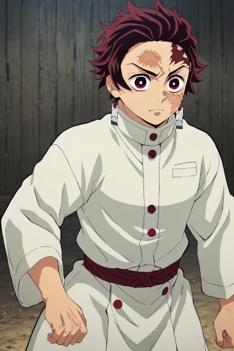 score_9, score_8_up, score_7_up, score_6_up, score_5_up, score_4_up, BREAK source_anime, anime screencap, anime coloring, official style, , upper body, , 1boy, solo, male focus, <lora:tanjirou_kamado_pony:0.98>, tanjirou_kamado, red hair, red eyes, short hair, scar, scar on face, scar on forehead, , captain costume, ancient rome, Standing with weight shifted to one leg, suggesting ease, <lora:sdxl_lightning_8step_lora:1>