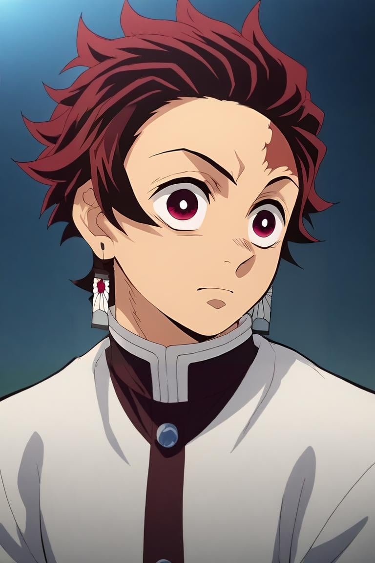 score_9, score_8_up, score_7_up, score_6_up, score_5_up, score_4_up, BREAK source_anime, anime screencap, , , , upper body, depth of field, 1boy, solo, male focus, <lora:tanjirou_kamado_pony:0.9>, tanjirou_kamado, red hair, red eyes, short hair, scar, scar on face, scar on forehead, , gangster costume, space opera, , <lora:sdxl_lightning_8step_lora:1>