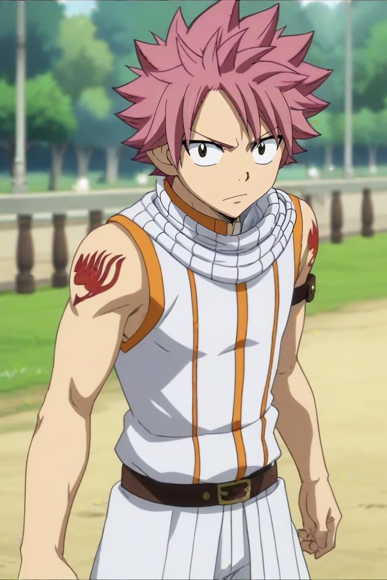 score_9, score_8_up, score_7_up, score_6_up, score_5_up, score_4_up, BREAK source_anime, anime screencap, anime coloring, official style, looking at viewer, , depth of field, 1boy, solo, male focus, <lora:natsu_dragneel_pony:0.76>, natsu_dragneel, , , The Shattering Isles, , <lora:sdxl_lightning_8step_lora:1>