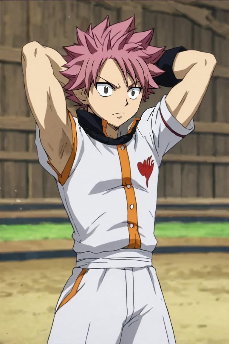 score_9, score_8_up, score_7_up, score_6_up, score_5_up, score_4_up, BREAK source_anime, anime screencap, , , , , depth of field, 1boy, solo, male focus, <lora:natsu_dragneel_pony:1>, natsu_dragneel, , dalmatian costume, Wonderland: A wild and fantastical place, ruled by the Queen of Hearts, Leaning back with hands behind head, showing relaxation, <lora:sdxl_lightning_8step_lora:1>