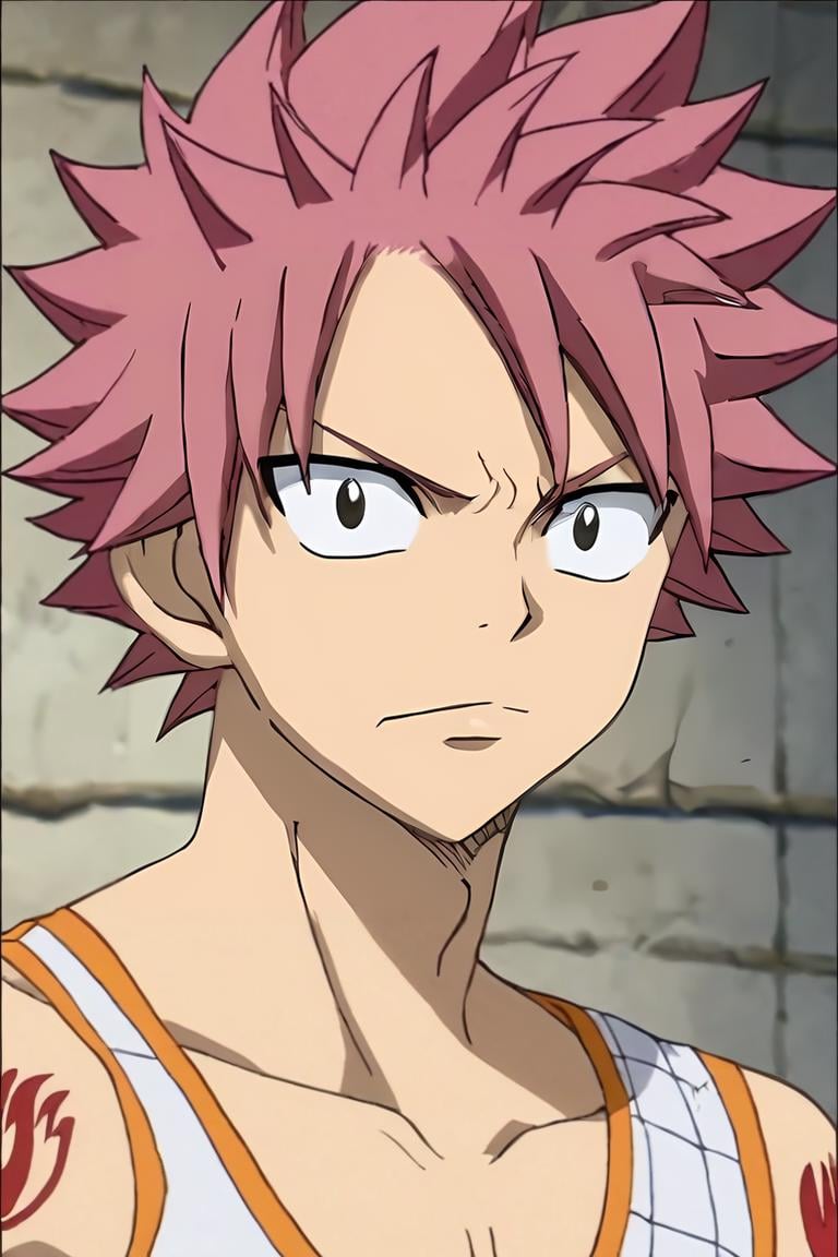 score_9, score_8_up, score_7_up, score_6_up, score_5_up, score_4_up, BREAK source_anime, anime screencap, anime coloring, official style, looking at viewer, upper body, , 1boy, solo, male focus, <lora:natsu_dragneel_pony:1>, natsu_dragneel, , , , The Island of Dreams: A place where all your deepest desires come true, , <lora:sdxl_lightning_8step_lora:1>