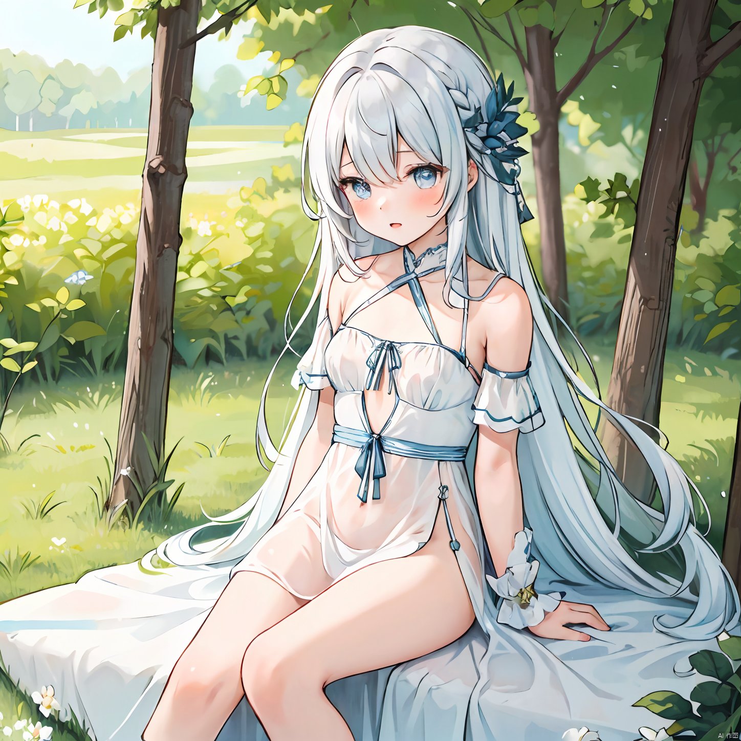  masterpiece,best quality,1girl,beautiful hair,beautiful eyes, beautiful outside,dress,transparent clothes