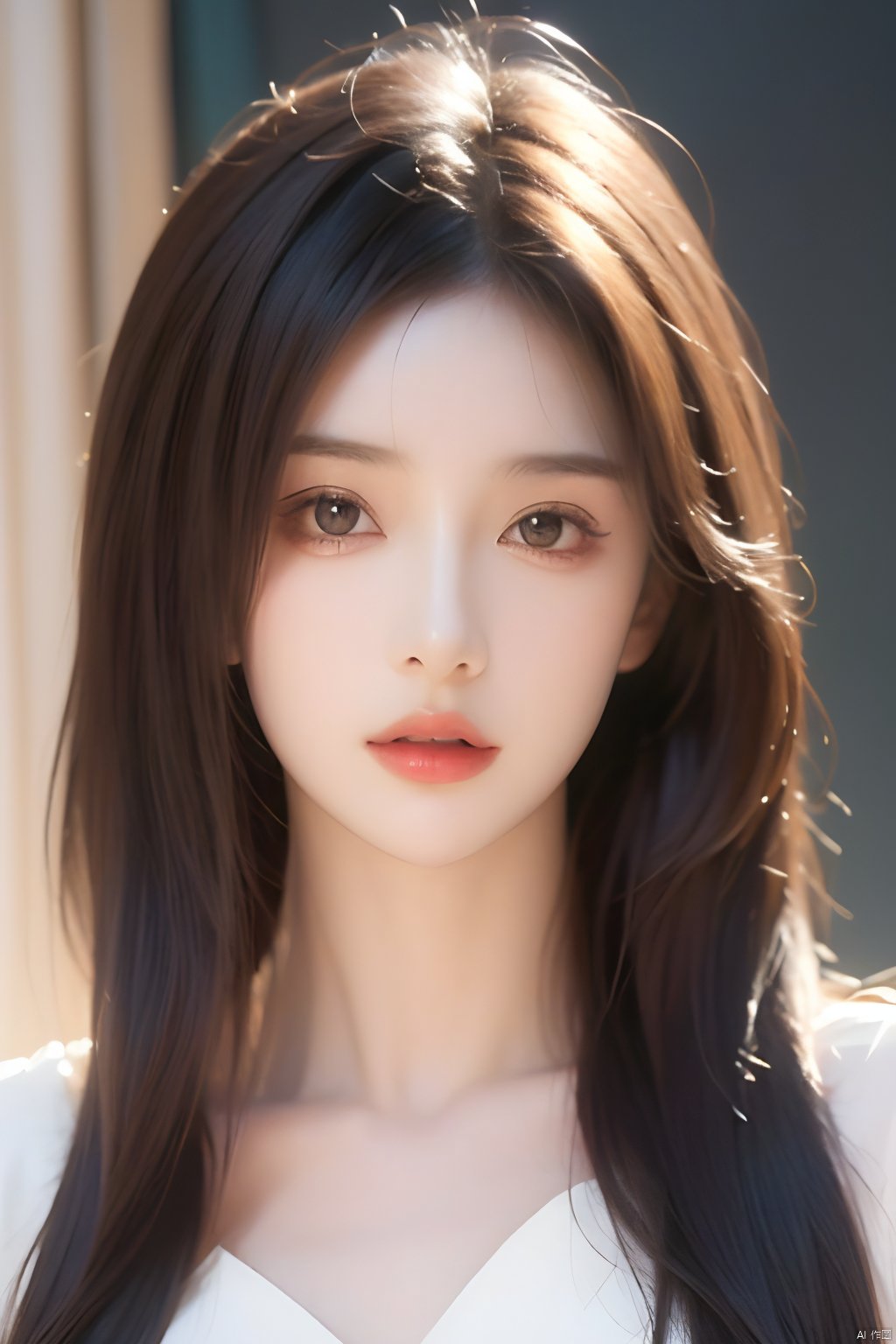  masterpiece, bestquality, ultradetailed, detailed face, 1girl, solo, long_hair, upper body, (looking at viewer:1.5), complex details,8K,(photorealistic:1.4)