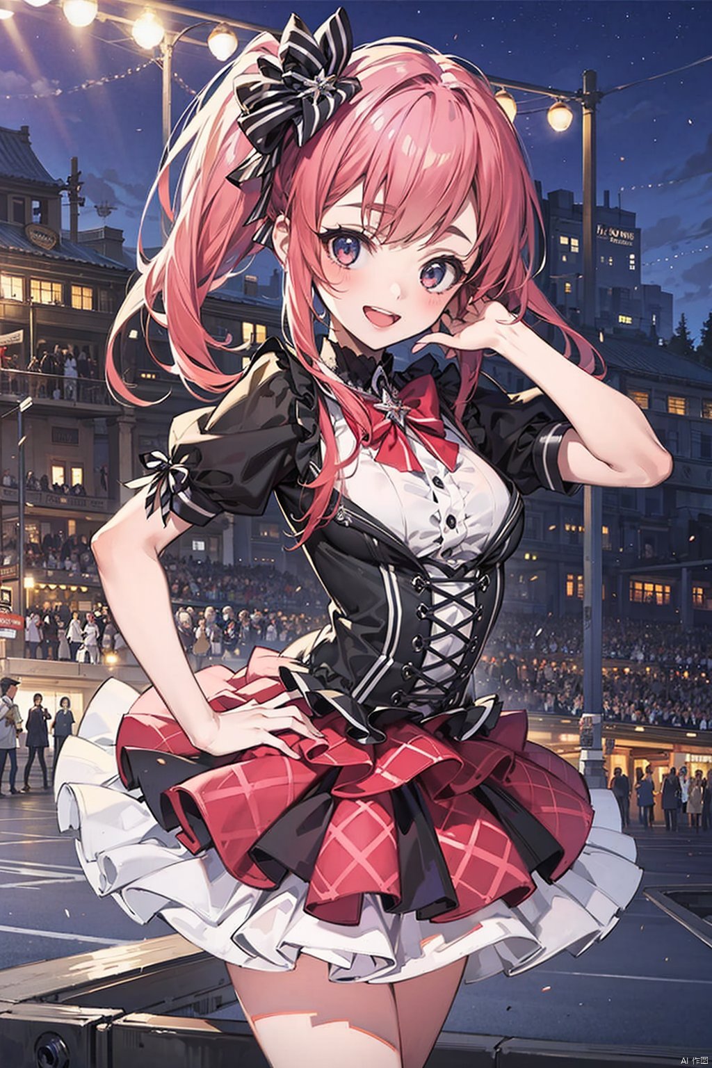 official art, 1girl, idol