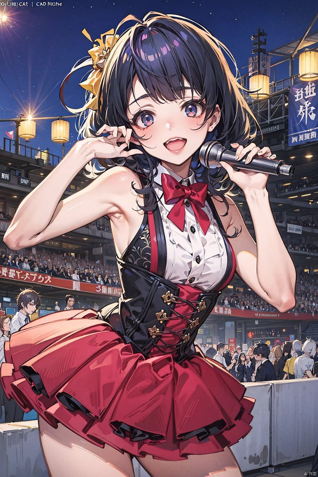 official art, 1girl, idol