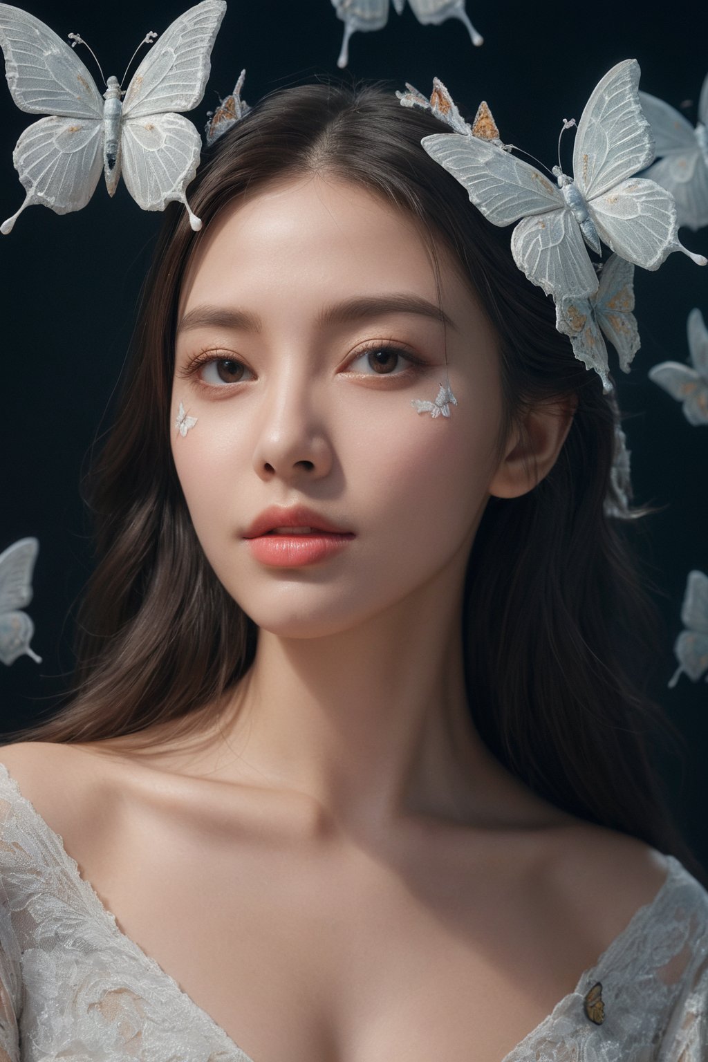 (ultra realistic,best quality),photorealistic,Extremely Realistic, in depth, cinematic light,butterfly\(hubggirl)\,

intricate background, realism,realistic,raw,analog,portrait,photorealistic,