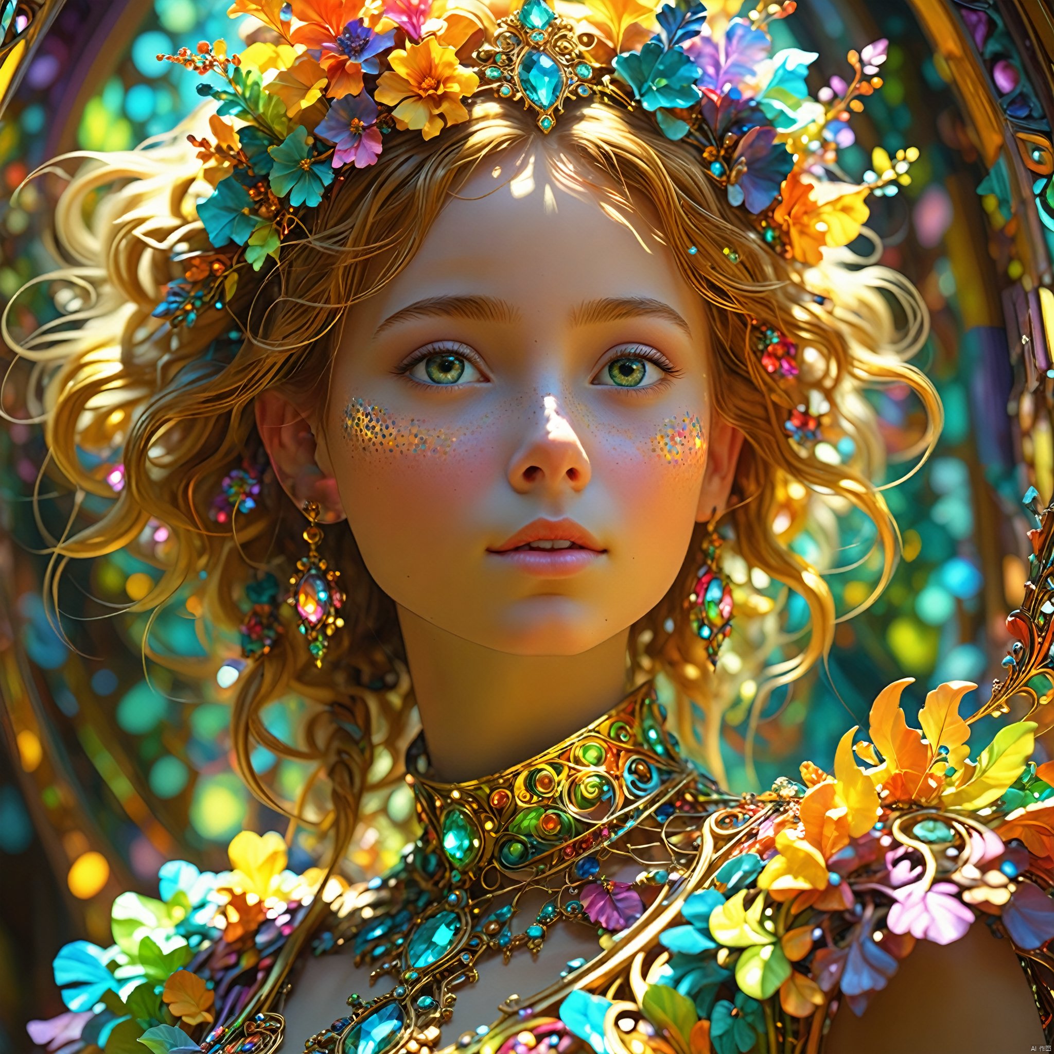 1girl,Authenticity,

magical radiance, Concept art,
fractal, colorful, depth of field , vivid colors, 
﻿Representative,boutique, Masterpiece, Intricate, 
High Quality, Best Quality, 
4K, 8K,Ultra HD,high res, absurd res,
Full Detail,Exquisite Detail, Super Detail, intricate details,
Natural light , Daytime sunlight ,