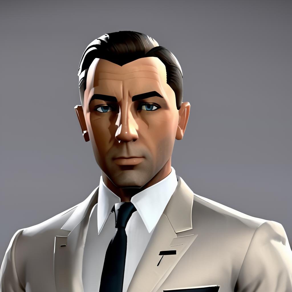 James Bond, portrait, face focused, xbox avatar, <lora:XboxAvatarPashOriginalDEBNoRP:1>