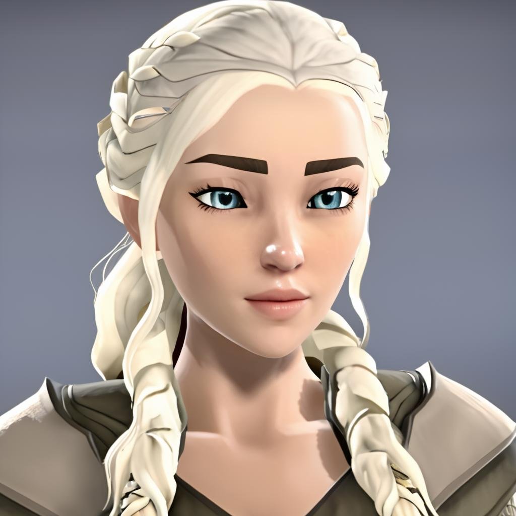 Daenerys Targaryen,  portrait, face focused, xbox avatar, <lora:XboxAvatarPashOriginalDEBNoRP:1>