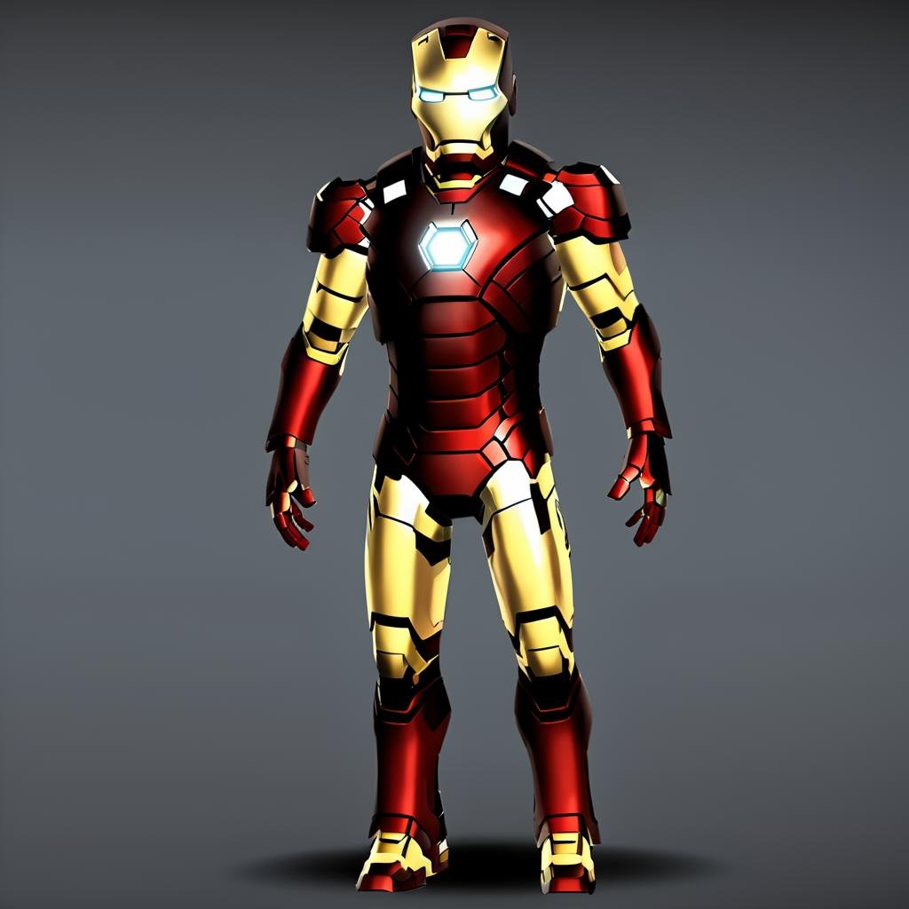 Iron man, full body, xbox avatar, <lora:XboxAvatarPashOriginalDEBNoRP:1>