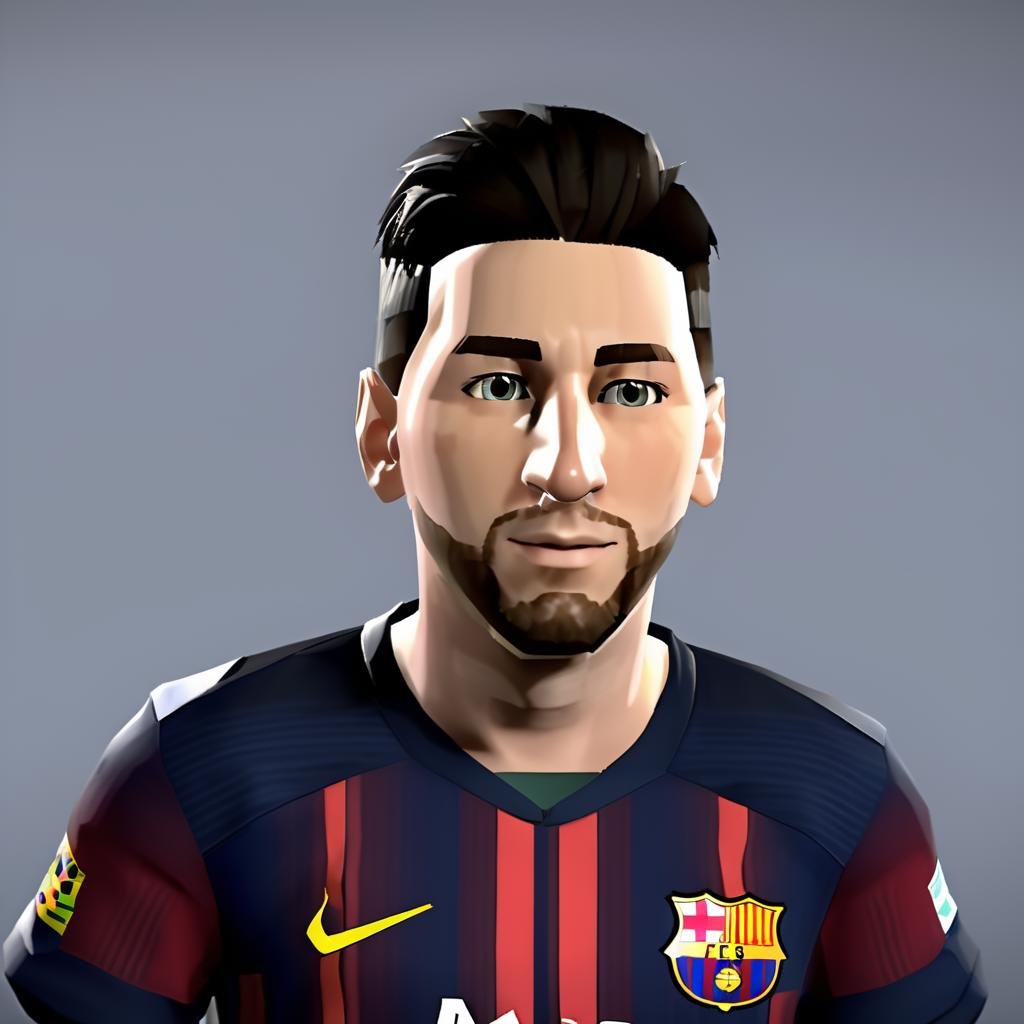 Lionel Messi , portrait, face focused, xbox avatar, <lora:XboxAvatarPashOriginalDEBNoRP:1>