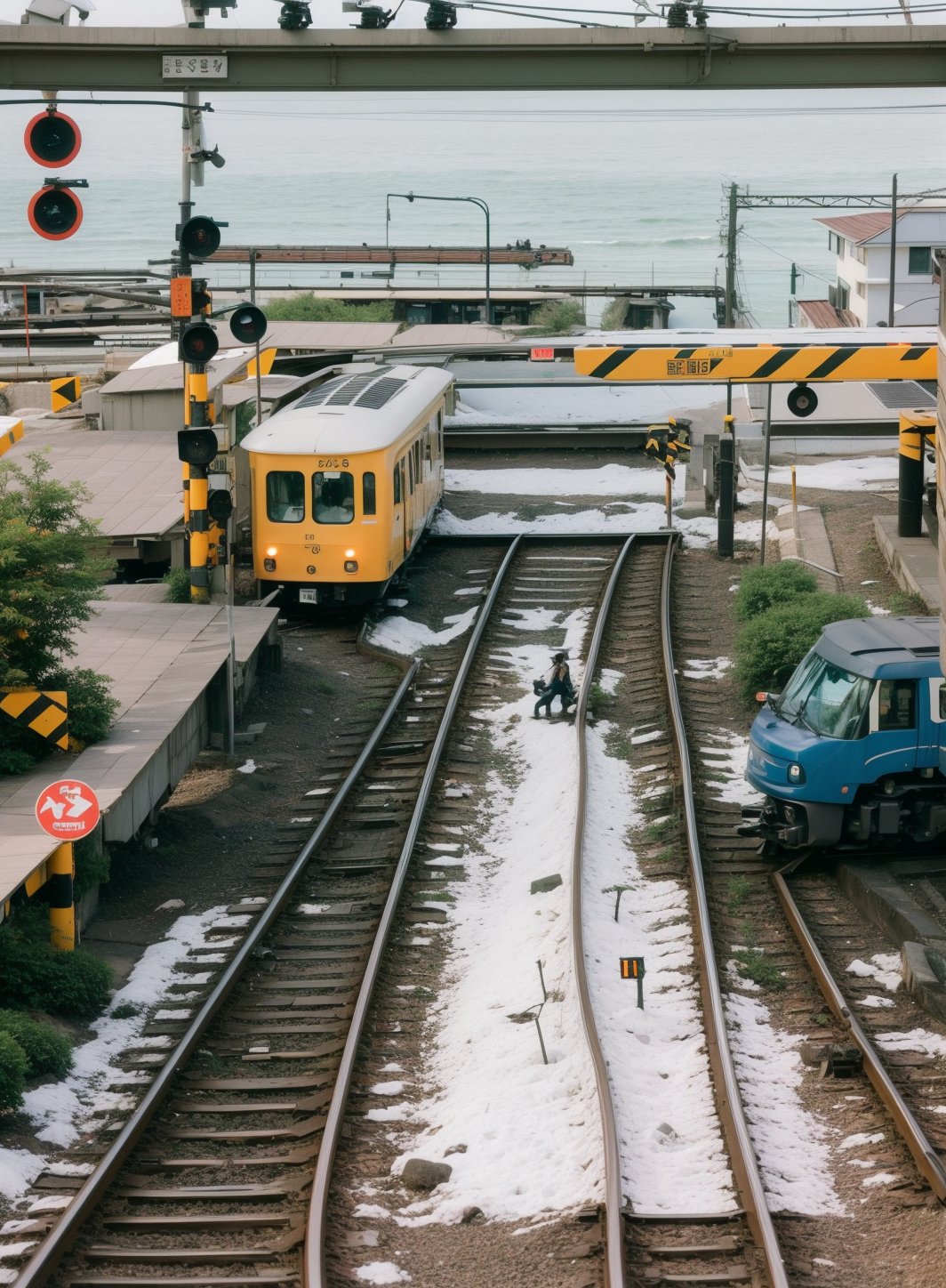 35mm —w 1920 —h 1080, fuji 50r 35mm, photo 15mm, photo 35mm, Train station in Japan during the daytime, high detail, realistic photography, 35mm format, Fujifilm 50R, 1920x1080 resolution, cinematic composition, natural lighting, vibrant colors, urban scenery, travel photography by Steve McCurry and Hiroshi Sugimoto, iconic location,fujifilm