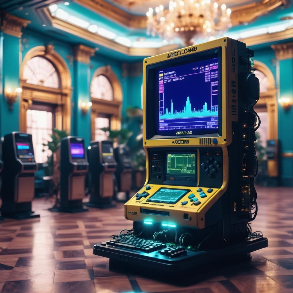 mboard artstyle,   lavish ballroom, Game Boy Color, Buenos Aires, Argentina  <lora:Motherboard artstyle - trigger is mboard artstyle:1>