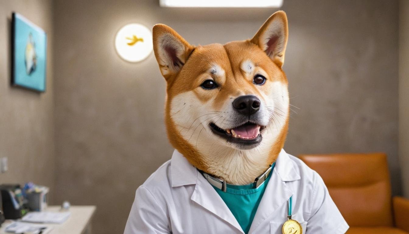 dogecoin artstyle, Doctor's office <lora:Dogecoin artstyle - Trigger is Dogecoin Artstyle:1>