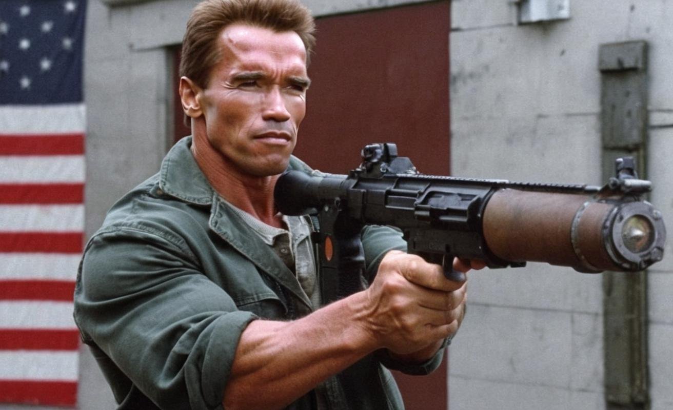 (arnold person in a movie filmed on location at city district:1.35). BREAK A possessed Electric Fan harasses him. Dark magic and Tailgate . BREAK DayPeek, intricate cinematography, high quality award winning movie footage. Low Key Light <lora:Arnold Schwarzenegger 90s - (Trigger is Arnold Person):1>