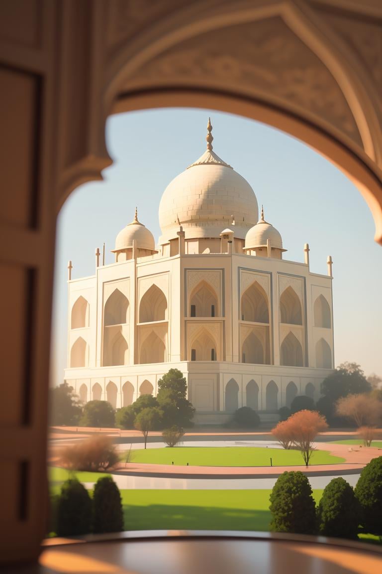 tilt shift, Taj Mahal, brittany daniel