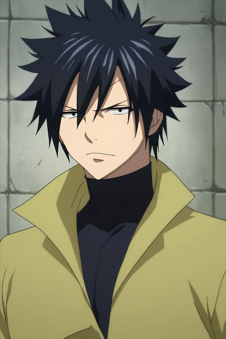 score_9, score_8_up, score_7_up, source_anime, (realistic:0.6), , upper body, , 1boy, solo, male focus, <lora:gray_fullbuster_pony:0.94>, gray_fullbuster, black hair, black eyes, spiked hair, , , social science fiction, , <lora:sdxl_lightning_8step_lora:1>