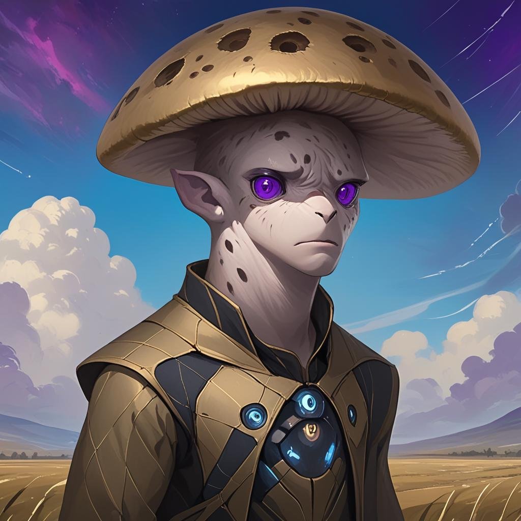 masterpiece,8k,16k,32k,absurd resolution,,high resolution,no pixels,beautiful detailed sky backround,Fungoid race,Fungoid race,solo,1boy,closed mouth,purple eyes,male focus,no humans <lora:Stellaris_Avatar_Portriats_XL8:0.6>