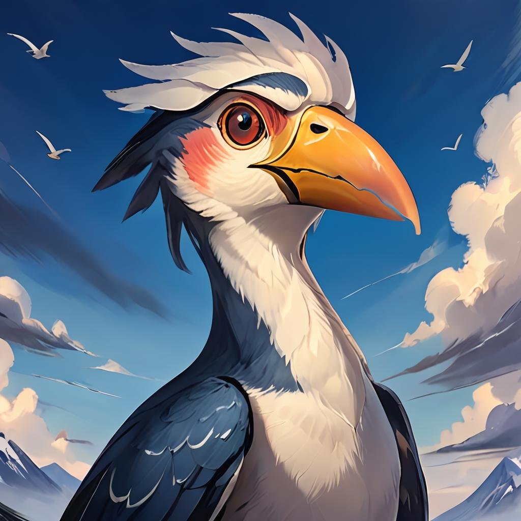 masterpiece,8k,16k,32k,absurd resolution,,high resolution,no pixels,beautiful detailed sky backround,Avian race,solo,looking at viewer,no humans,bird,animal,animal focus,beak, <lora:Stellaris_Avatar_Portriats_XL8:0.6>