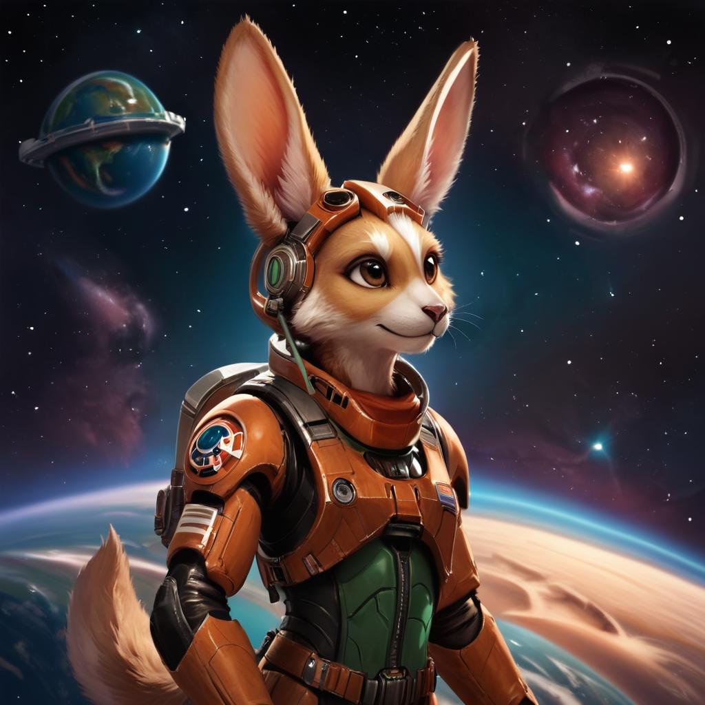 score_9, score_8_up, score_7_up,stellaris,mammalian,solo,animal ears,brown eyes,tail,sky,rabbit ears,no humans,robot,star (sky),furry,starry sky,science fiction,rabbit,space,planet,spacecraft,spacesuit,astronaut <lora:StellarisPony-000017:0.6>