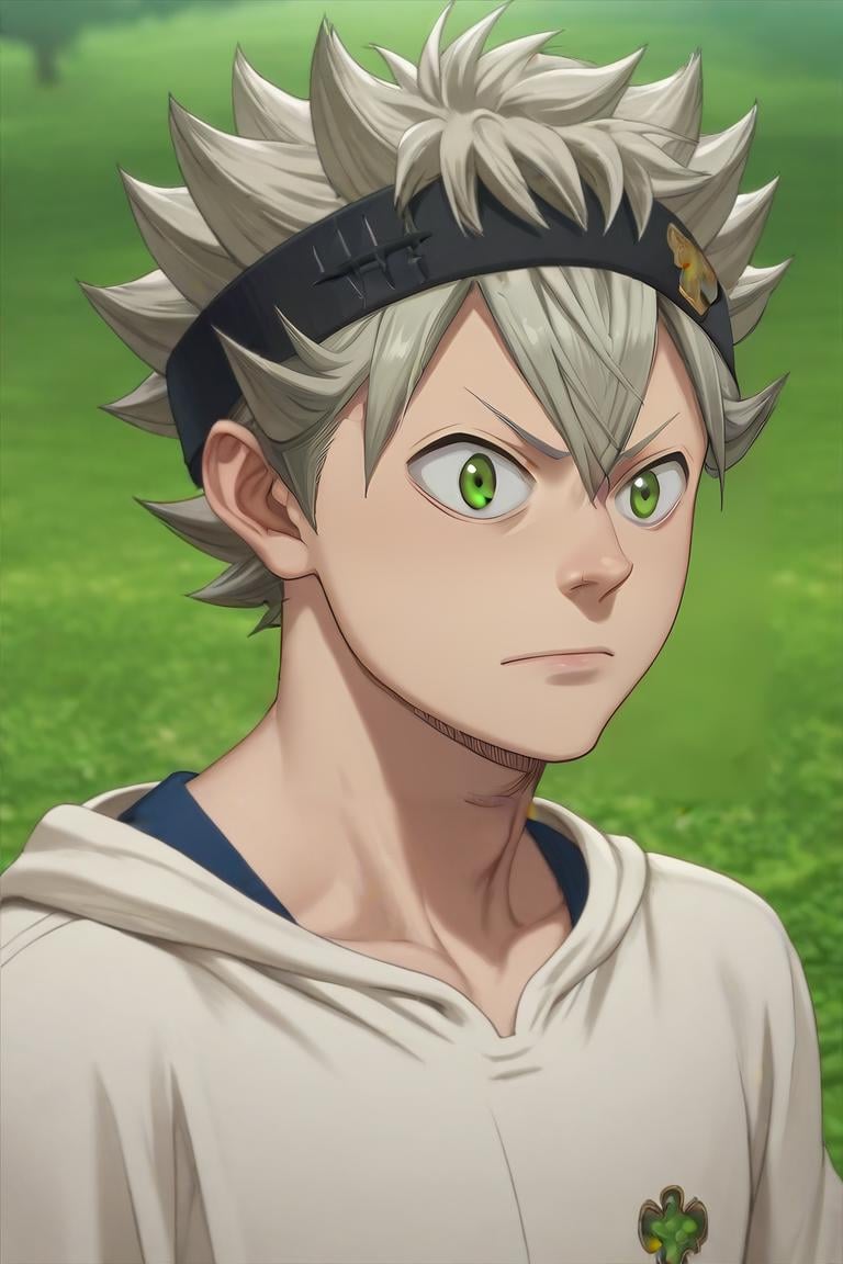 score_9, score_8_up, score_7_up, source_anime, (photorealistic:0.6), , upper body, depth of field, 1boy, solo, male focus, <lora:asta_black_clover_pony:0.9>, asta_black_clover, grey hair, green eyes, spiked hair, , , , , , <lora:sdxl_lightning_8step_lora:1>