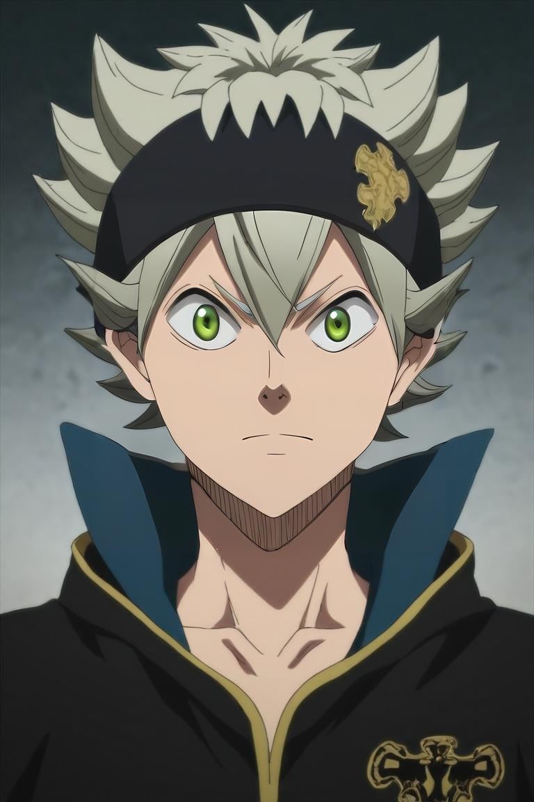 score_9, score_8_up, score_7_up, source_anime, (realistic:0.6), looking at viewer, , depth of field, 1boy, solo, male focus, <lora:asta_black_clover_pony:1>, asta_black_clover, grey hair, green eyes, spiked hair, headband, , ,, science fiction hard science fiction, , <lora:sdxl_lightning_8step_lora:1>