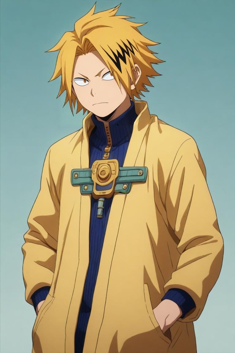 score_9, score_8_up, score_7_up, source_anime, (photorealistic:0.6), , upper body, , 1boy, solo, male focus, <lora:denki_kaminari_pony:0.92>, denki_kaminari, , egyptian costume, hard science fiction, Hands in pockets, displaying a casual attitude, <lora:sdxl_lightning_8step_lora:1>