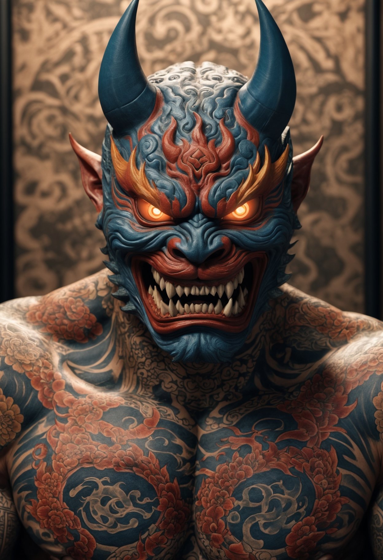 (masterpiece, best quality,detailed light),   DonMH4ny4XL,  time dilation , tattoos with hannya and drago  (highres, 4k, 8k, intricate detail, cinematic lighting, amazing quality, amazing shading, soft lighting, Detailed Illustration, wallpaper)   <lora:myLoraXL_test\DonMH4ny4XL-000008:0.8>, ,