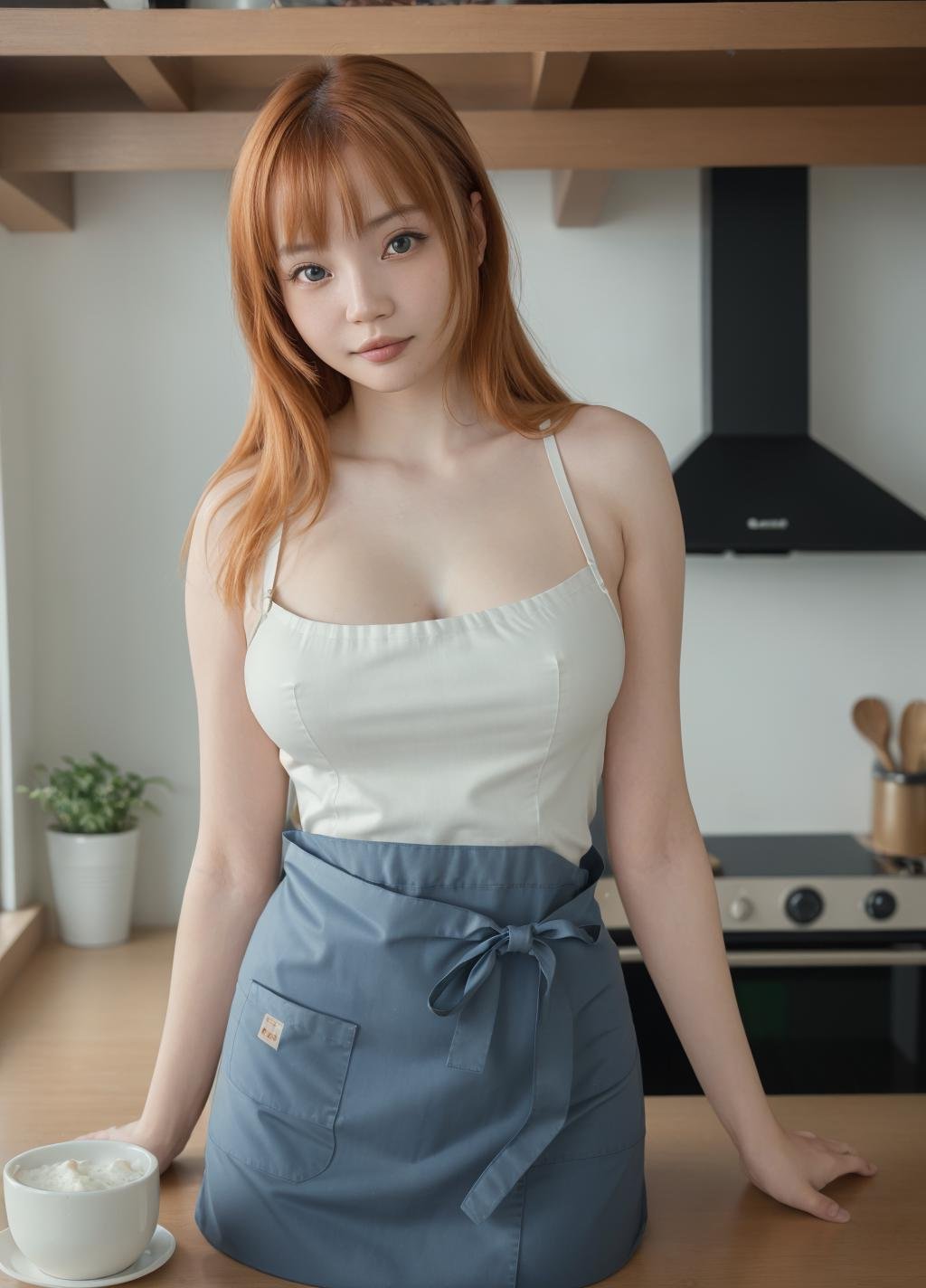 <lora:@lisa Pik@_64:0.8> @lisa pik@_64, (best quality:1.1), (masterpiece:1.2), (realistic:1.2), (detailed:1.1), (highres, best quality:1.2), 1girl, beautiful face, cooking breakfast, after long night,( only wearing an apron:1.2), side boob, topless, side view, perfect breasts, perfect eyes, highly detailed beautiful expressive eyes, detailed eyes, (highly detailed skin:1.1), professional photoshoot, distance view, (wide angle view:1.4), Intricate details, RAW, analog style, sharp focus, 8k, high resolution, canon dslr, 35mm photograph, film, bokeh, professional, 4k, highly detailed dynamic lighting, photorealistic, 8k, raw, rich, intricate details, key visual, vivid colors