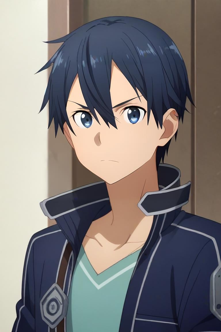 score_9, score_8_up, score_7_up, source_anime, anime screencap, , official style, looking at viewer, upper body, , 1boy, solo, male focus, <lora:kazuto_kirigaya_pony:0.92>, kazuto_kirigaya, , kirito, sword art online, , , , Hands on the forehead, displaying fatigue or exhaustion, <lora:sdxl_lightning_8step_lora:1>