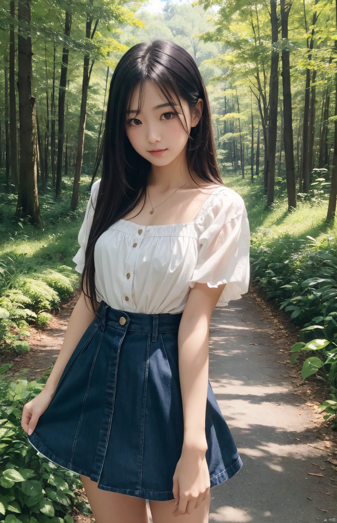  masterpiece,best quality,1girl,looking at viewer,forest,
