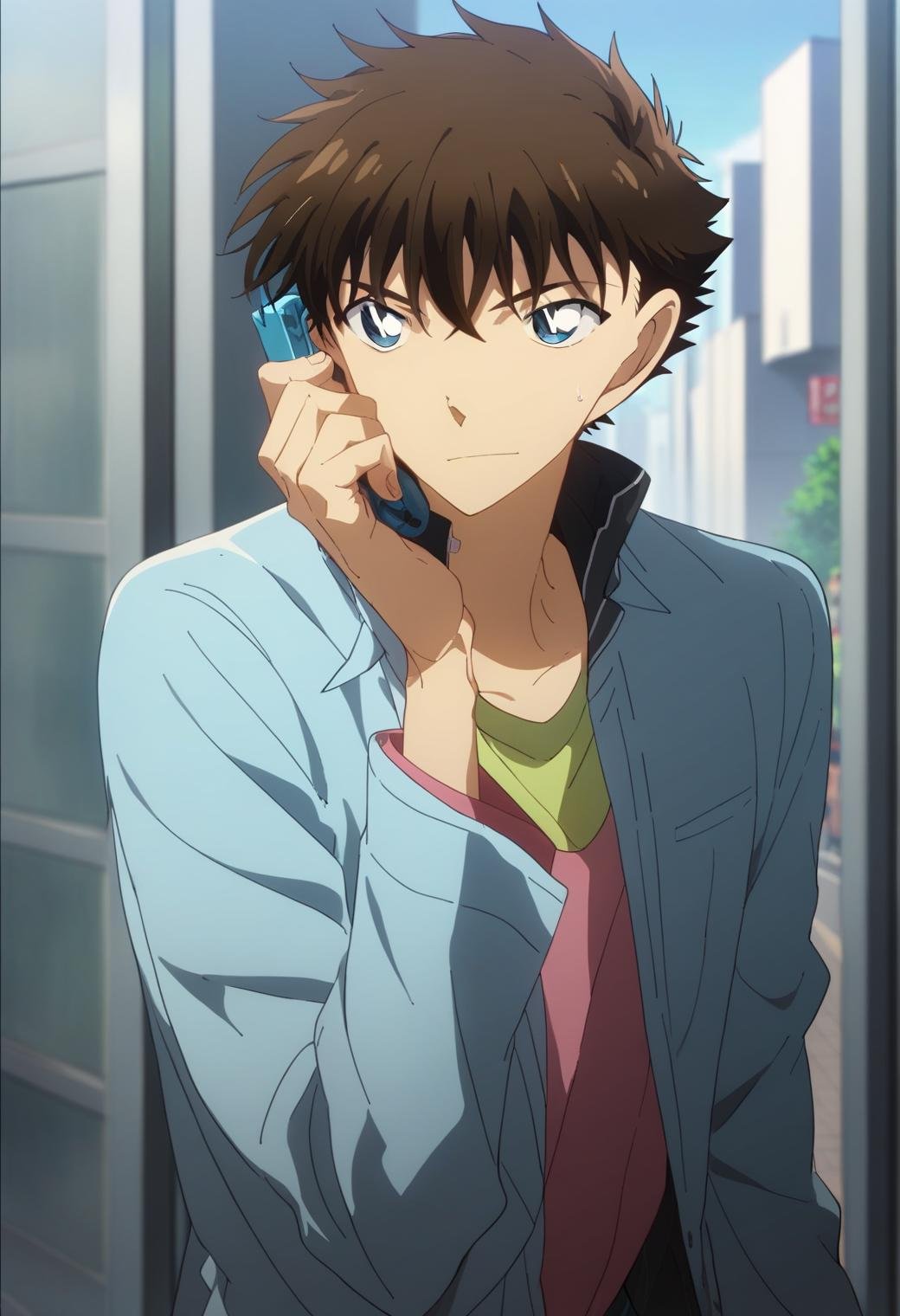 score_9, score_8_up, score_7_up, score_6_up, 1boy, kaito kuroba, brown hair, blue eyes, official art, best quality, amazing quality, best aesthetic, absurdres, solo<lora:EMS-345883-EMS:1.000000>