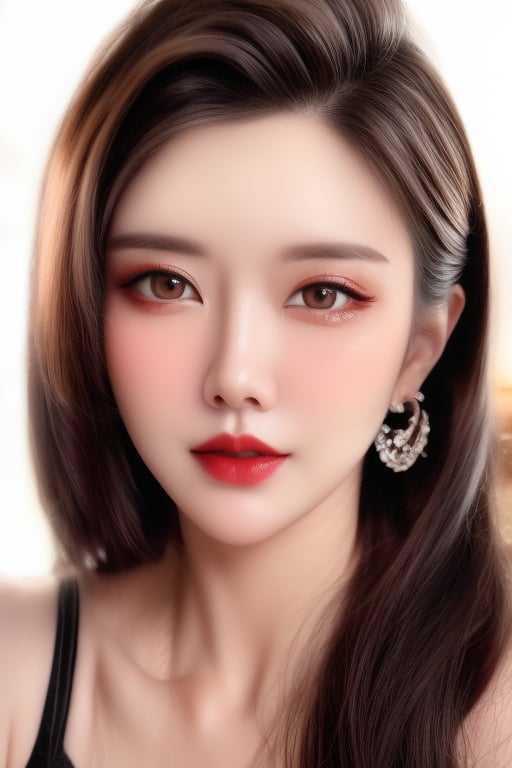(masterpiece, best quality, photorealistic), 1girl, light brown hair, brown eyes, detailed skin, pore, lovely expression, close mouth, upper body, beauty model, White background, Detailedface, Realism, Epic ,Female, Portrait, Raw photo, Photography, Photorealism,Skin care,touching her clean face with fresh Healthy Skin, Beauty Cosmetics and Facial (masterpiece:1.5) (photorealistic:1.1) (bokeh) (best quality) (detailed skin texture pores hairs:1.1) (intricate) (8k) (HDR) (wallpaper) (cinematic lighting) (sharp focus), (eyeliner), (painted lips:1.2), (earrings),asian girl(masterpiece:1.5) (photorealistic:1.1) (bokeh) (best quality) (detailed skin texture pores hairs:1.1) (intricate) (8k) (HDR) (wallpaper) (cinematic lighting) (sharp focus), (eyeliner), (painted lips:1.2), (earrings),asian girl,Young beauty spirit ,realistic,Ava,Exquisite face,beautiful edgArg_woman,Makeup,alluring_lolita_girl ,photorealistic,REALISTIC,ines 