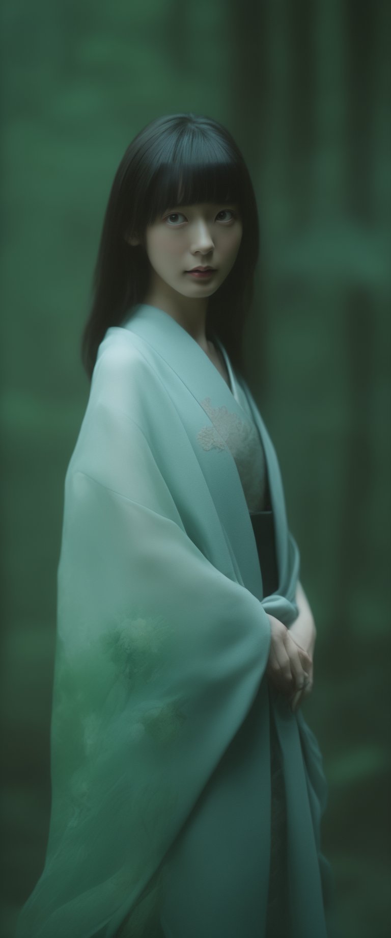 breathtaking  RAW photo of female ((Imagen arafed de una mujer con un vestido verde en un bosque., retrato geisha con flequillo, jingna zhang, heise-lian yan fang, Zhang Daqian, inspirado en Li Mei Shu, palacio , una chica en hanfu, retrato de pintura mate, retrato de Sadako del Anillo, retrato de un mago del bosque, inspirado en Zhou Wenjing

 )), dark and moody style, perfect face, outstretched perfect hands . masterpiece, professional, award-winning, intricate details, ultra high detailed, 64k, dramatic light, volumetric light, dynamic lighting, Epic, splash art .. ), by james jean $, roby dwi antono $, ross tran $. francis bacon $, michal mraz $, adrian ghenie $, petra cortright $, gerhard richter $, takato yamamoto $, ashley wood, tense atmospheric, , , , sooyaaa,IMGFIX,Comic Book-Style,Movie Aesthetic,action shot,photo r3al,bad quality image,oil painting, cinematic moviemaker style,Japan Vibes,H effect,koh_yunjung ,koh_yunjung,kwon-nara,sooyaaa,colorful,bones,skulls,armor,han-hyoju-xl
,DonMn1ghtm4reXL, ct-fujiii