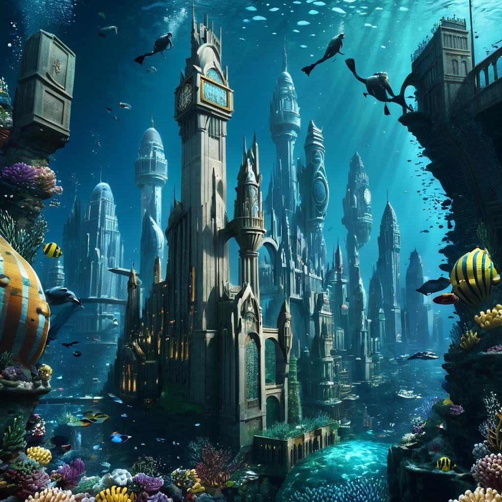 Masterpiece,absurd resolution,8k,high resolution,AtlantisWorld,city,underwater <lora:AtlantisWorld_XL:0.8>