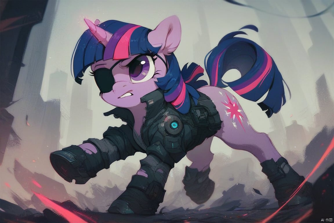 score_9, score_8_up, score_7_up, score_6_up, score_5_up, score_4_up, score_9, feral, future twilight sparkle, eyepatch