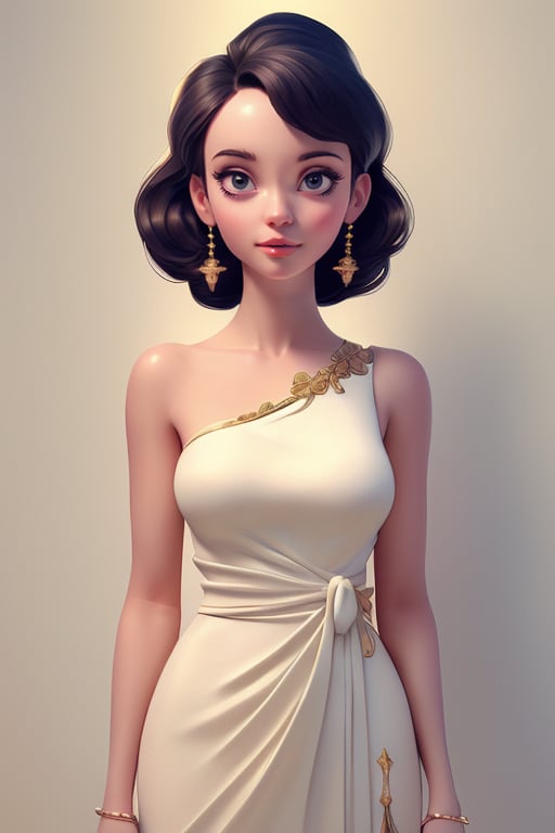(((masterpiece))), best quality,  illustration, beautiful detailed glow, upperbody, white bg, (beautiful detailed eyes), beautiful health woman face with clean purity skin,ThaiDress