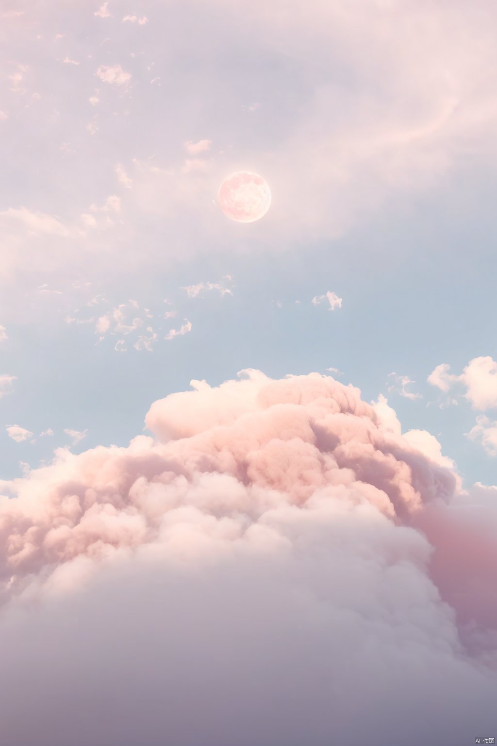 outdoors,pink sky,pink cloud,no humans,fullmoon