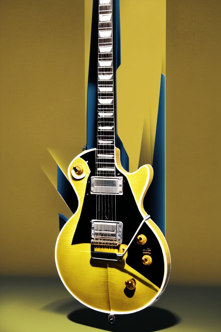 electric guitar on the stage, les paul,leonardo