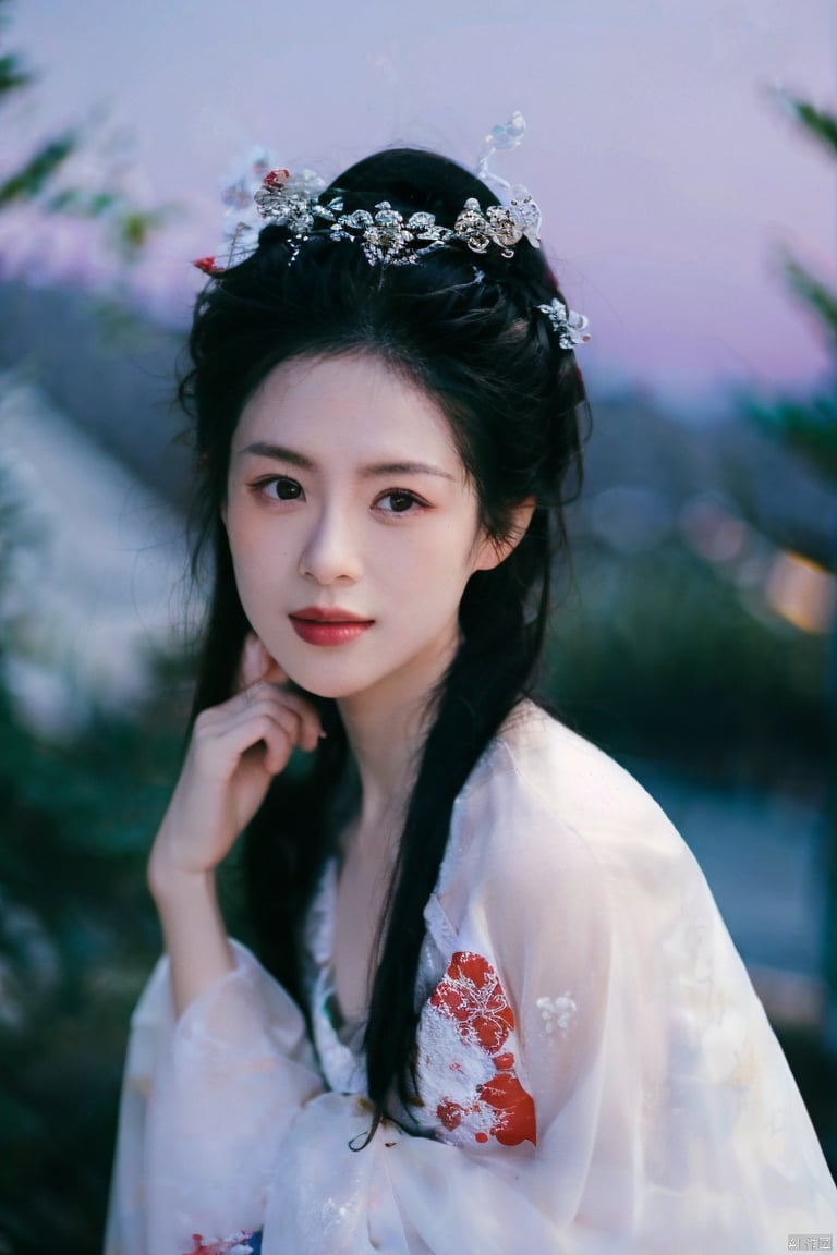  Surrealist beauty photo, 1girl,solo, hanfu