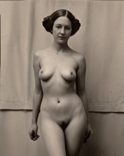 Archive photo, 1862, vintage nude,  <lora:dreamlookai_sd-v1_ckpt_db_DbFdmpew_ckp_tzKLMkMW_step_1200_photo_of_Elise_Books:1> <lora:VintageNude-000003:1> 