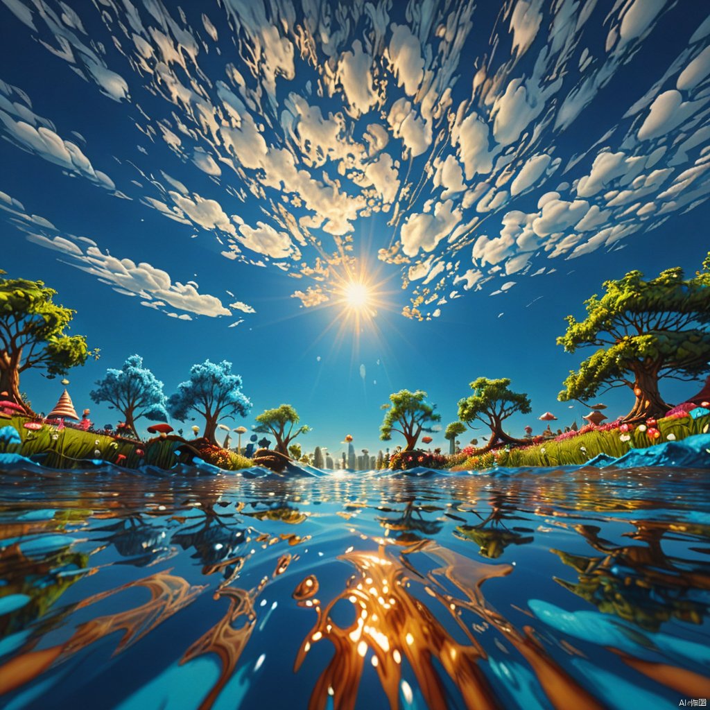 blue sky, 
wonderland,

Adequate sunlight,reflection, true light and shadow, perfect lighting,
no humans,Realistic, 
Overlooking,
Representative,boutique, Masterpiece, Intricate, 
High Quality, Best Quality, 
Ultra HD,high res, 
Full Detail,
(
),
,Authenticity,
Take photos,

﻿