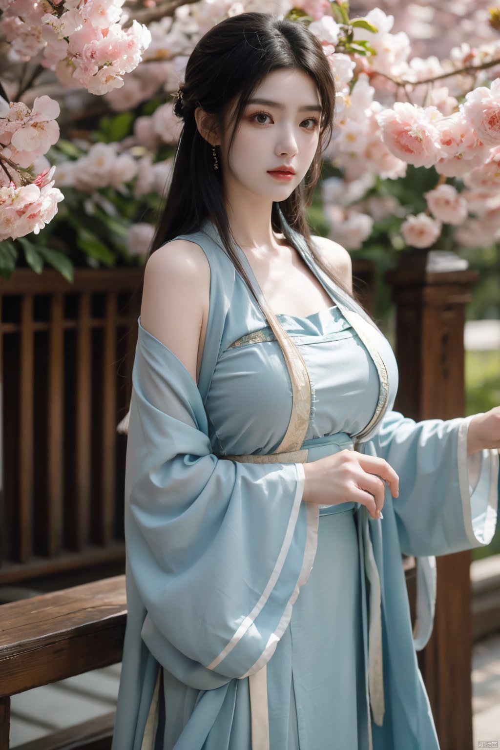  arien_hanfu,1girl,(spring,flowers:1.2),looking_at_viewer,,(big breasts:1.29)