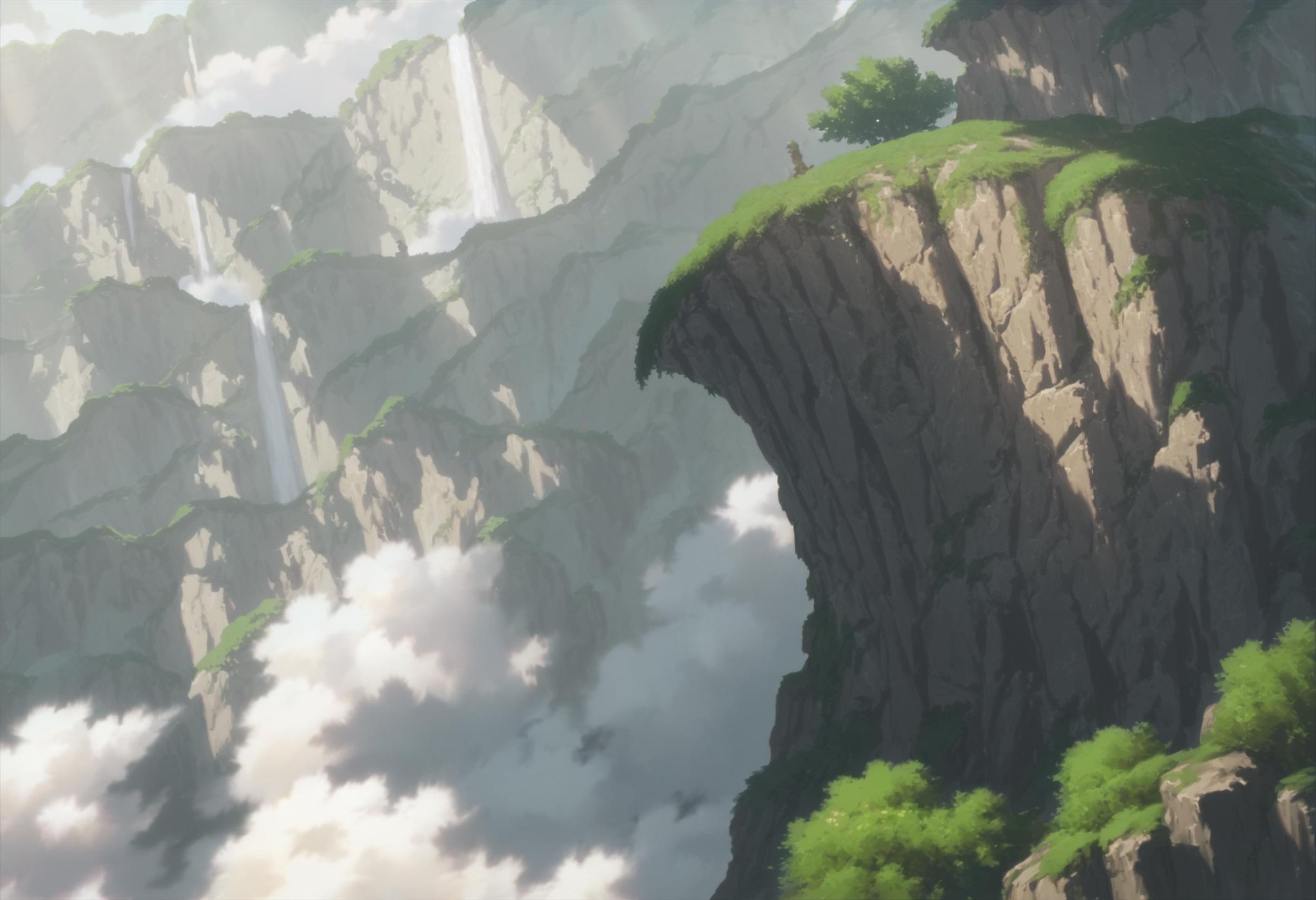 score_9_up score_8_up score_7_up, scenery, edge, waterfall, cliff<lora:made_in_abyss_landscape_pony2:1>